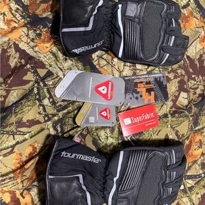 Tourmaster Black Motorcycle Gloves